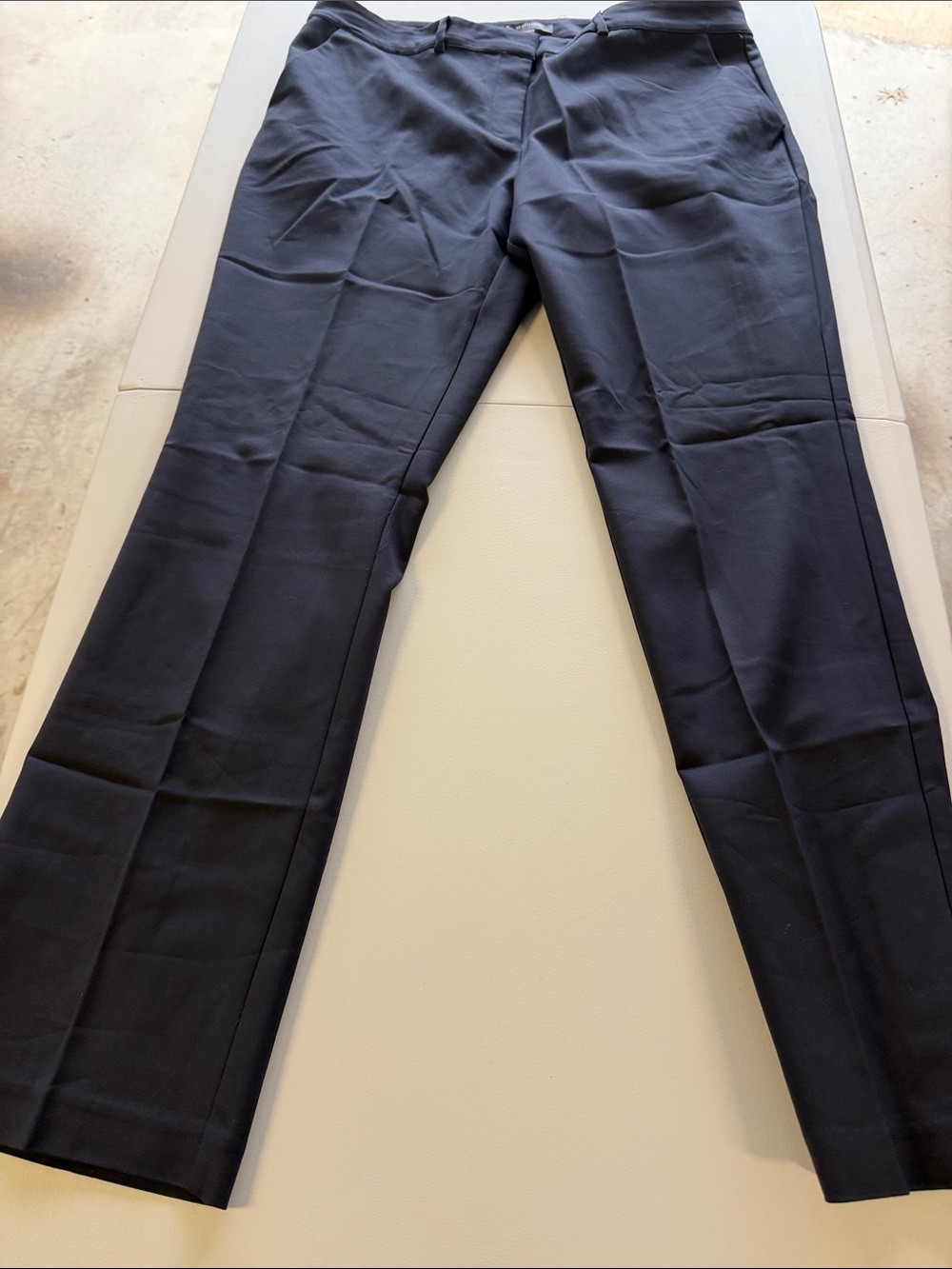 Woman’s Madison Dark Navy Dress Pants - Straight Leg, Size 14